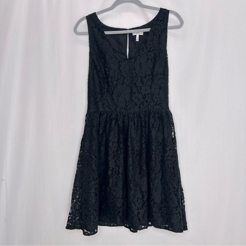 Joie Elegant Black Lace Dress medium sleeveless